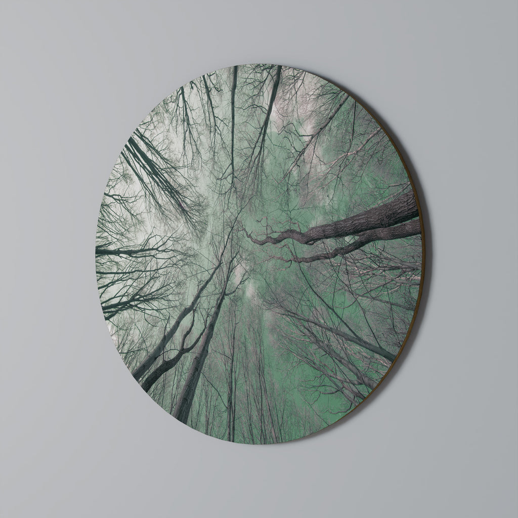 SKYWARD FANTASIES Round Wall Art