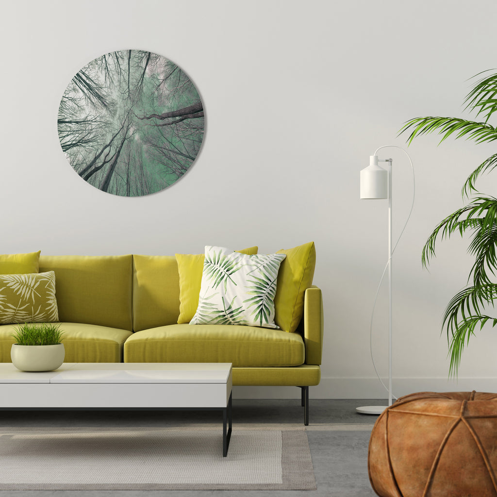 SKYWARD FANTASIES Round Wall Art