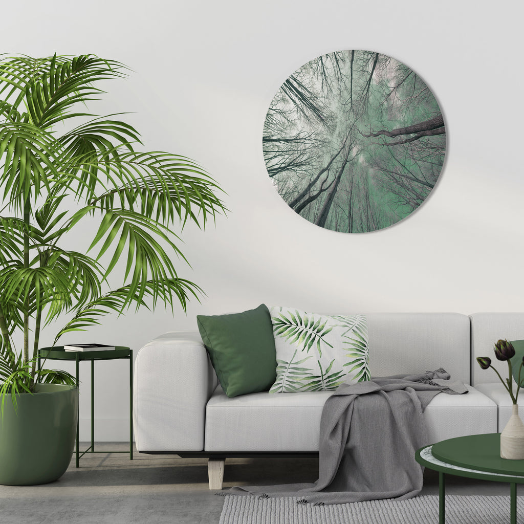 SKYWARD FANTASIES Round Wall Art
