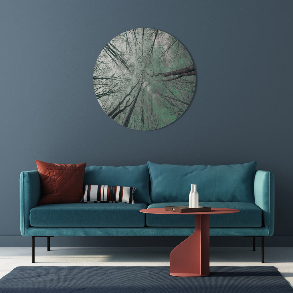 SKYWARD FANTASIES Round Wall Art