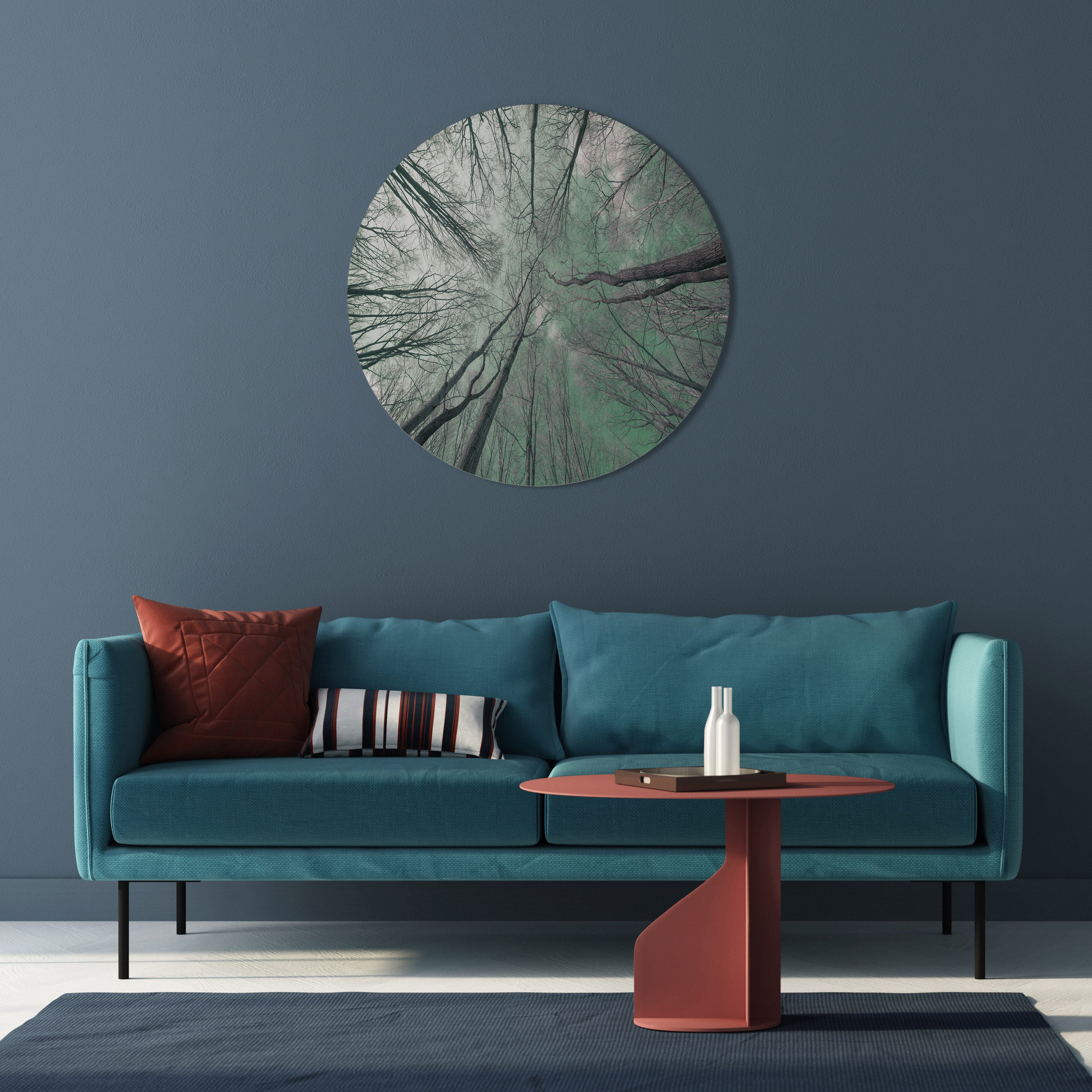 SKYWARD FANTASIES Round Wall Art