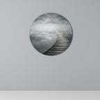 WHISPERING PATHWAYS Round Wall Art