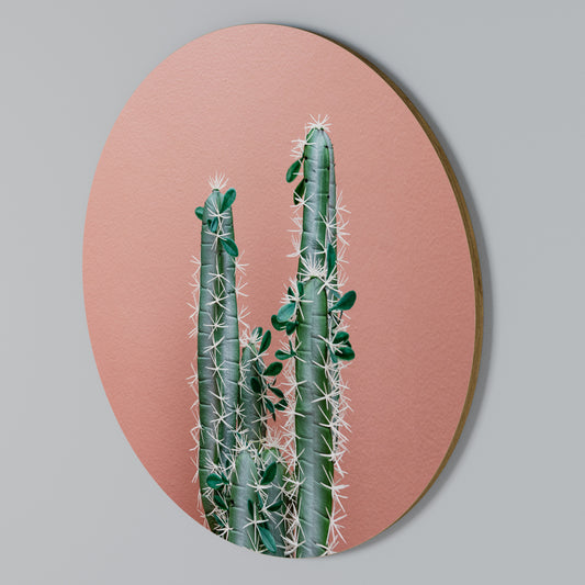 LORD CACTUS Arte de pared redondo