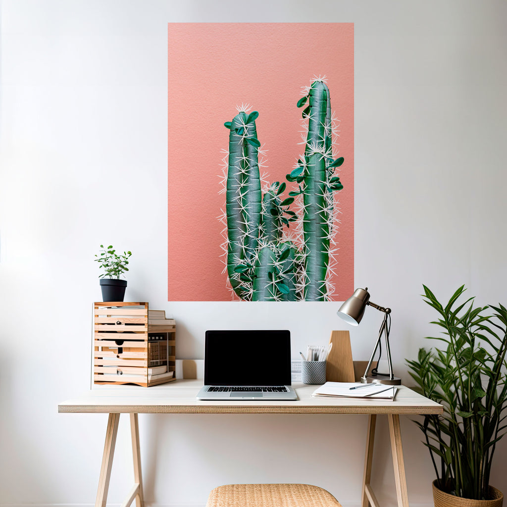 LORD CACTUS Peel and Stick Vertical Poster