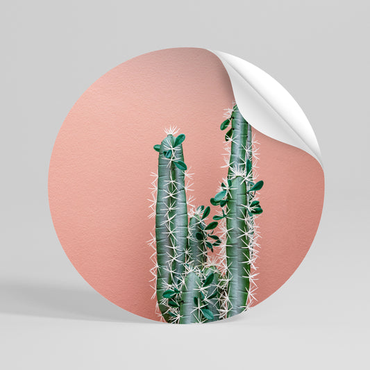 LORD CACTUS Vinilo adhesivo redondo