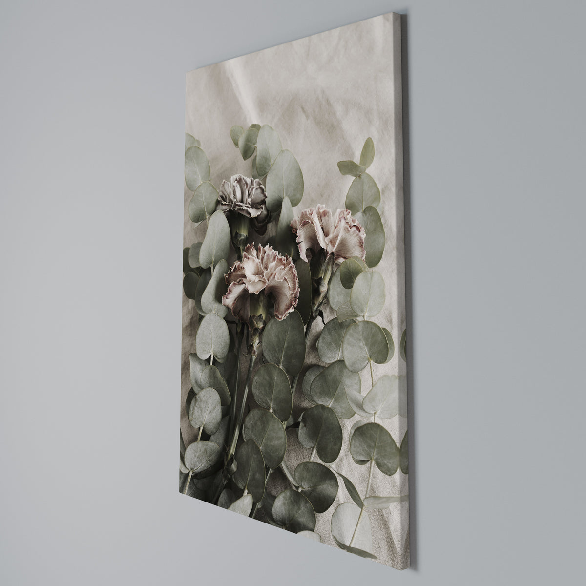 LINEN CLOVES Cuadro en lienzo vertical