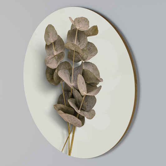 TIMELESS GREENERY Arte de pared redondo