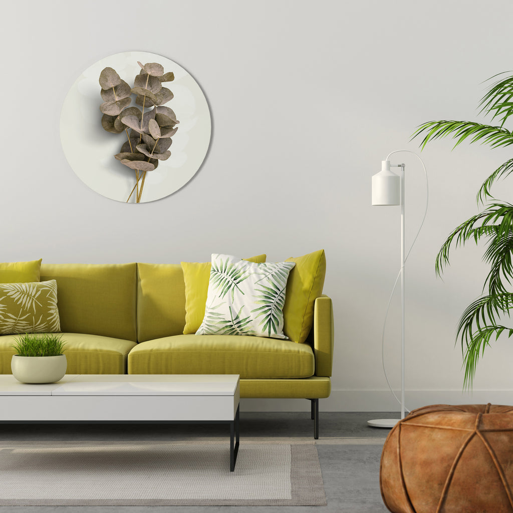 TIMELESS GREENERY Round Wall Art