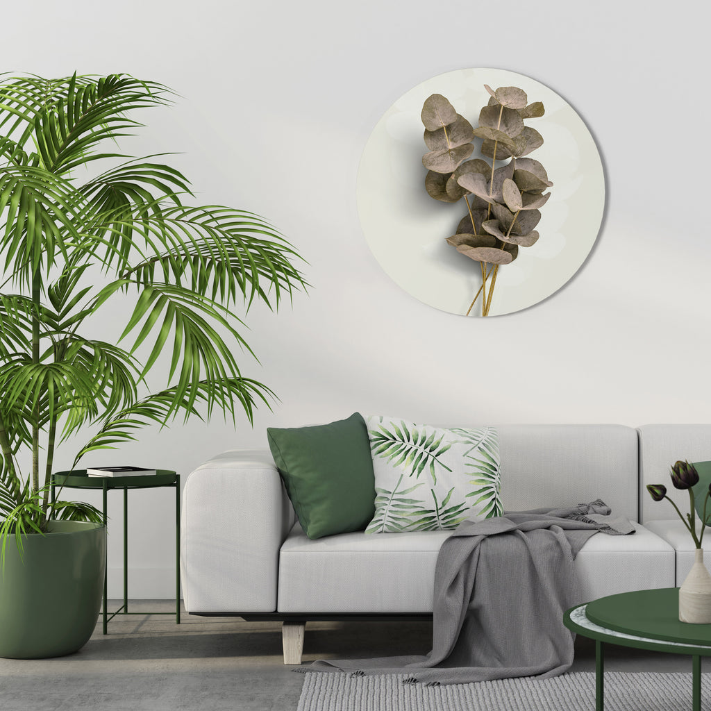 TIMELESS GREENERY Round Wall Art