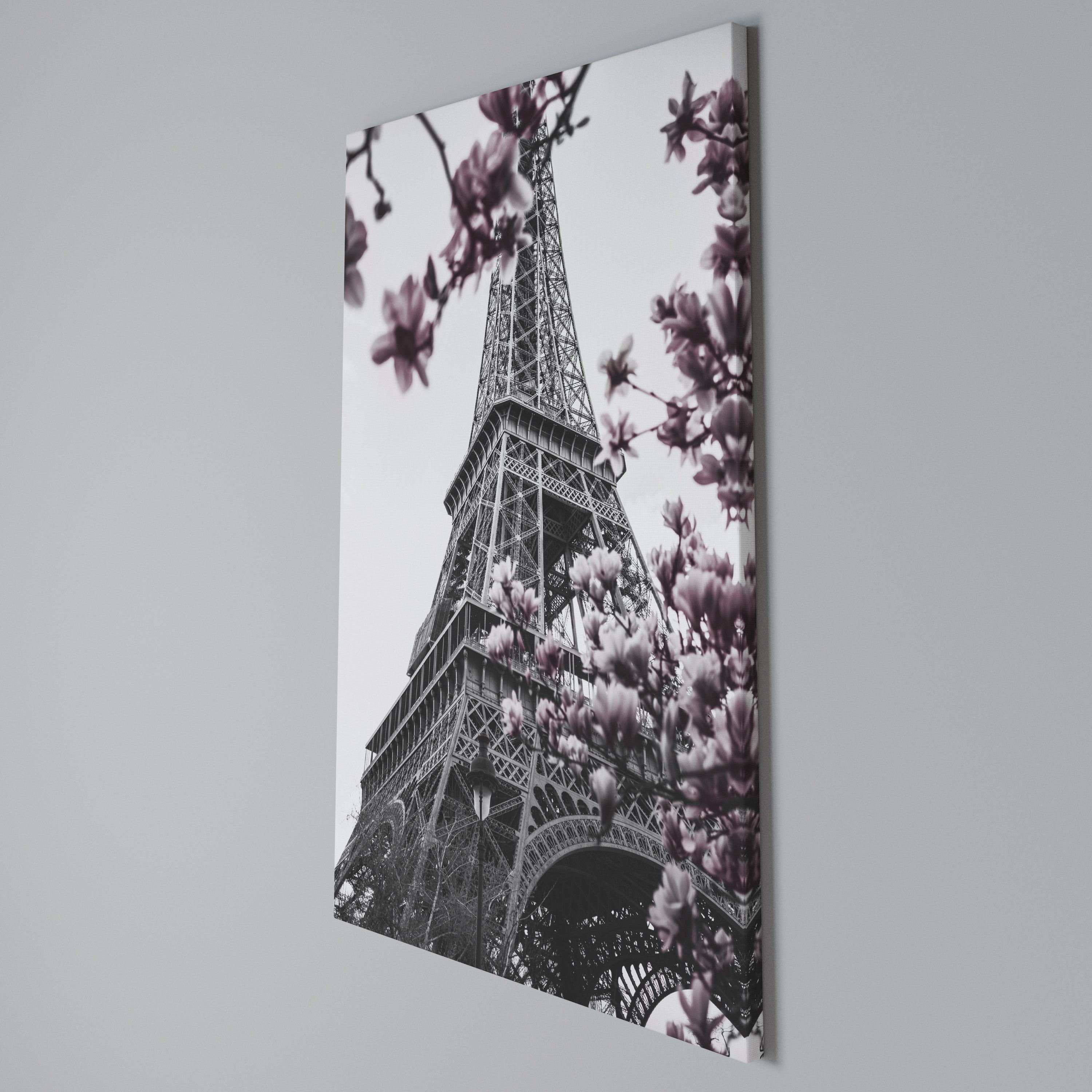 EIFFEL IN BLOOM Cuadro en lienzo vertical