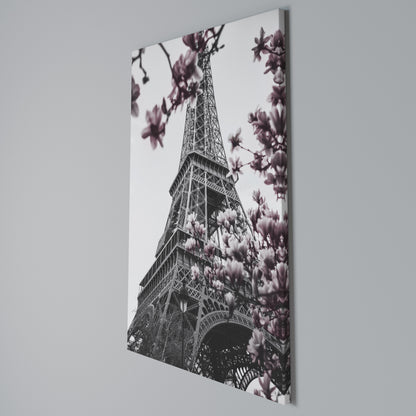 EIFFEL IN BLOOM Vertical Canvas Print