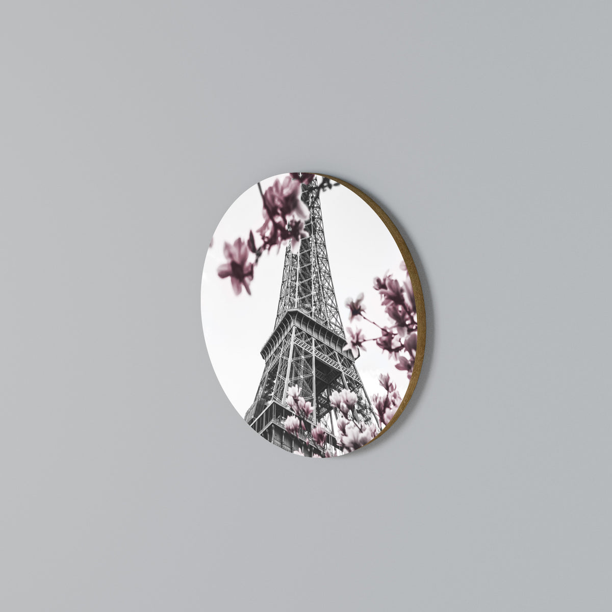 EIFFEL IN BLOOM Arte de pared redondo