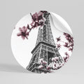 EIFFEL IN BLOOM Vinilo adhesivo redondo