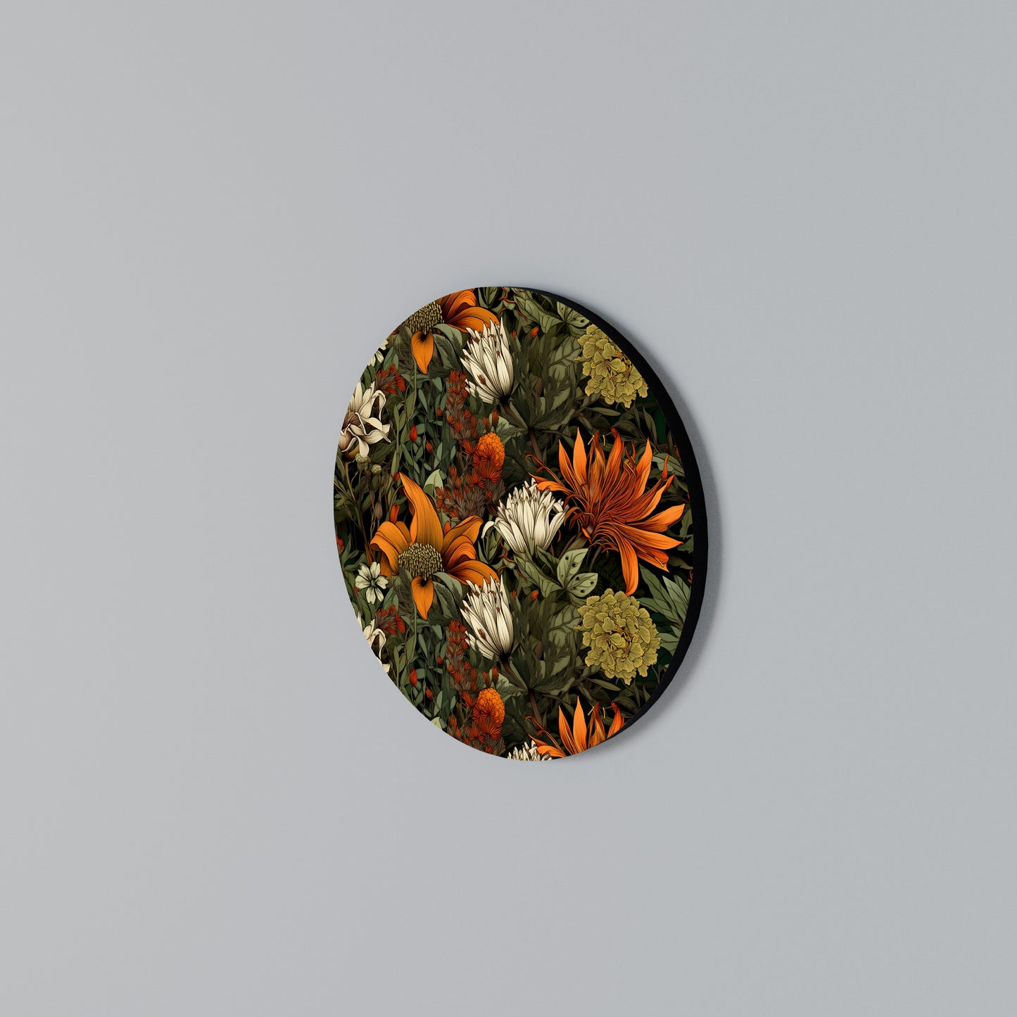 DAWN BLOOM Arte de pared redondo