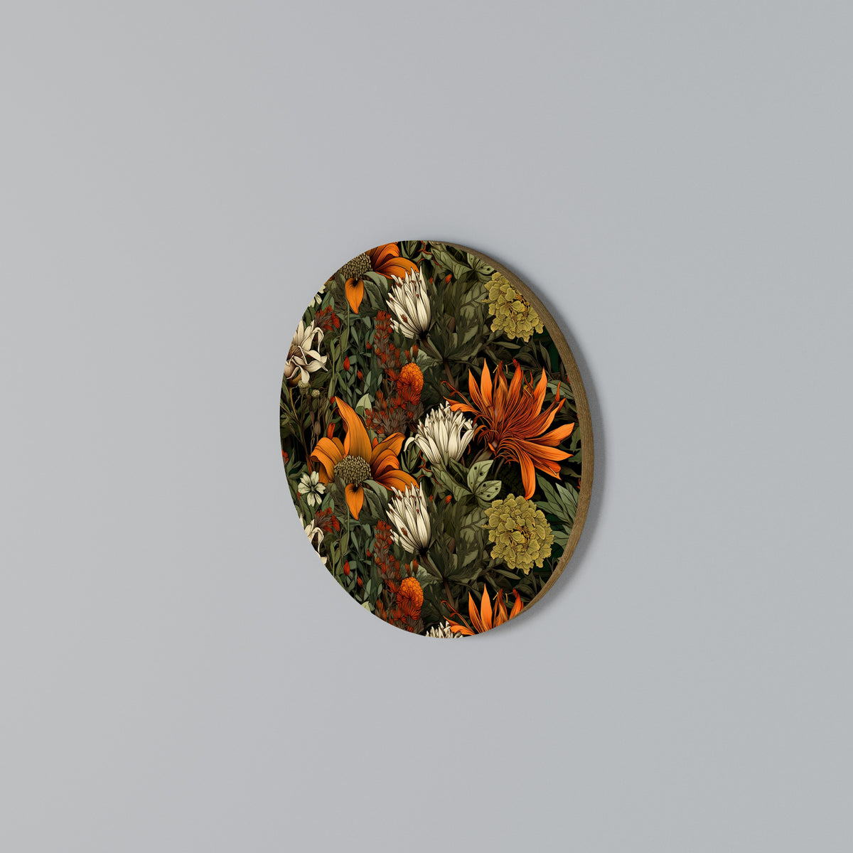 DAWN BLOOM Arte de pared redondo