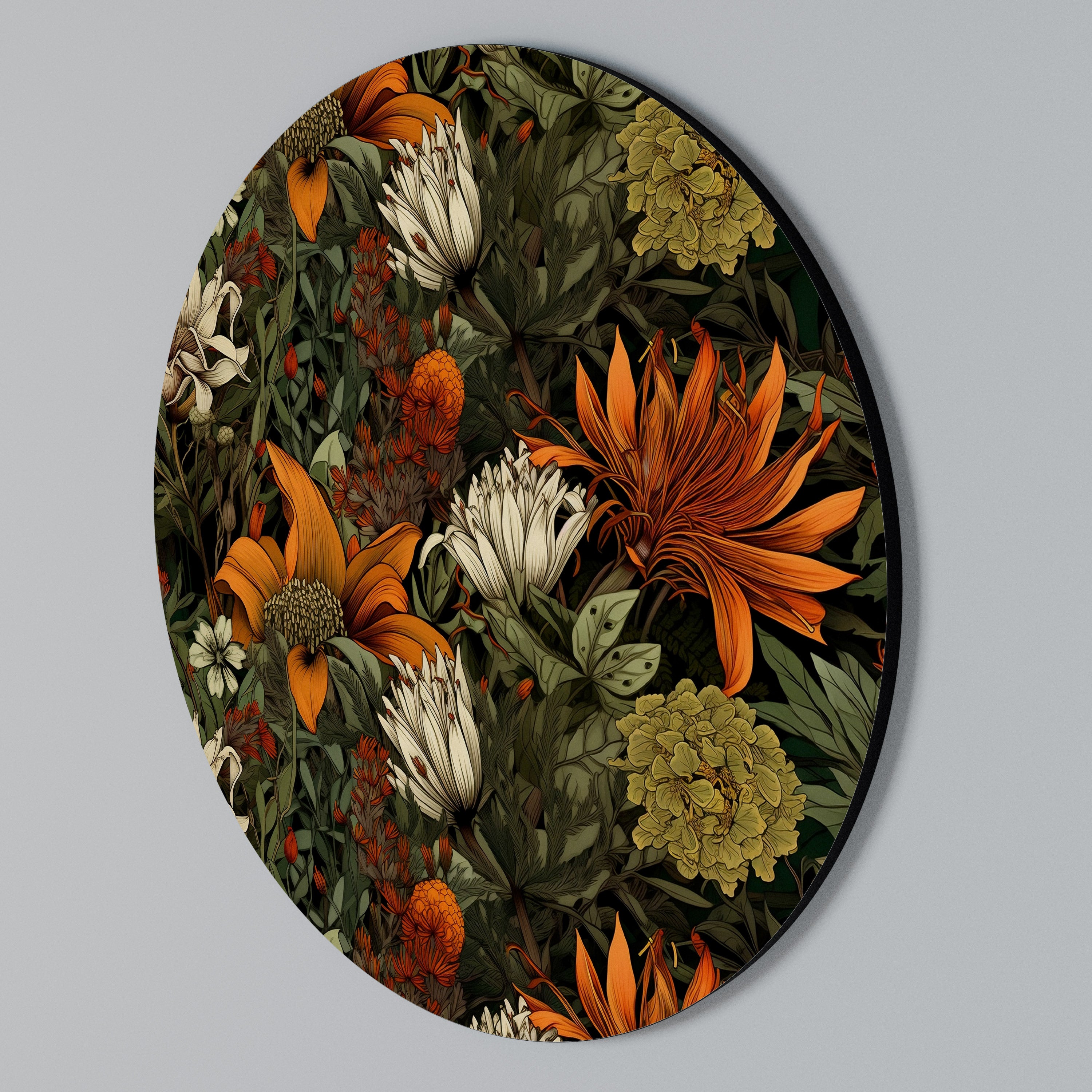 DAWN BLOOM Round Wall Art