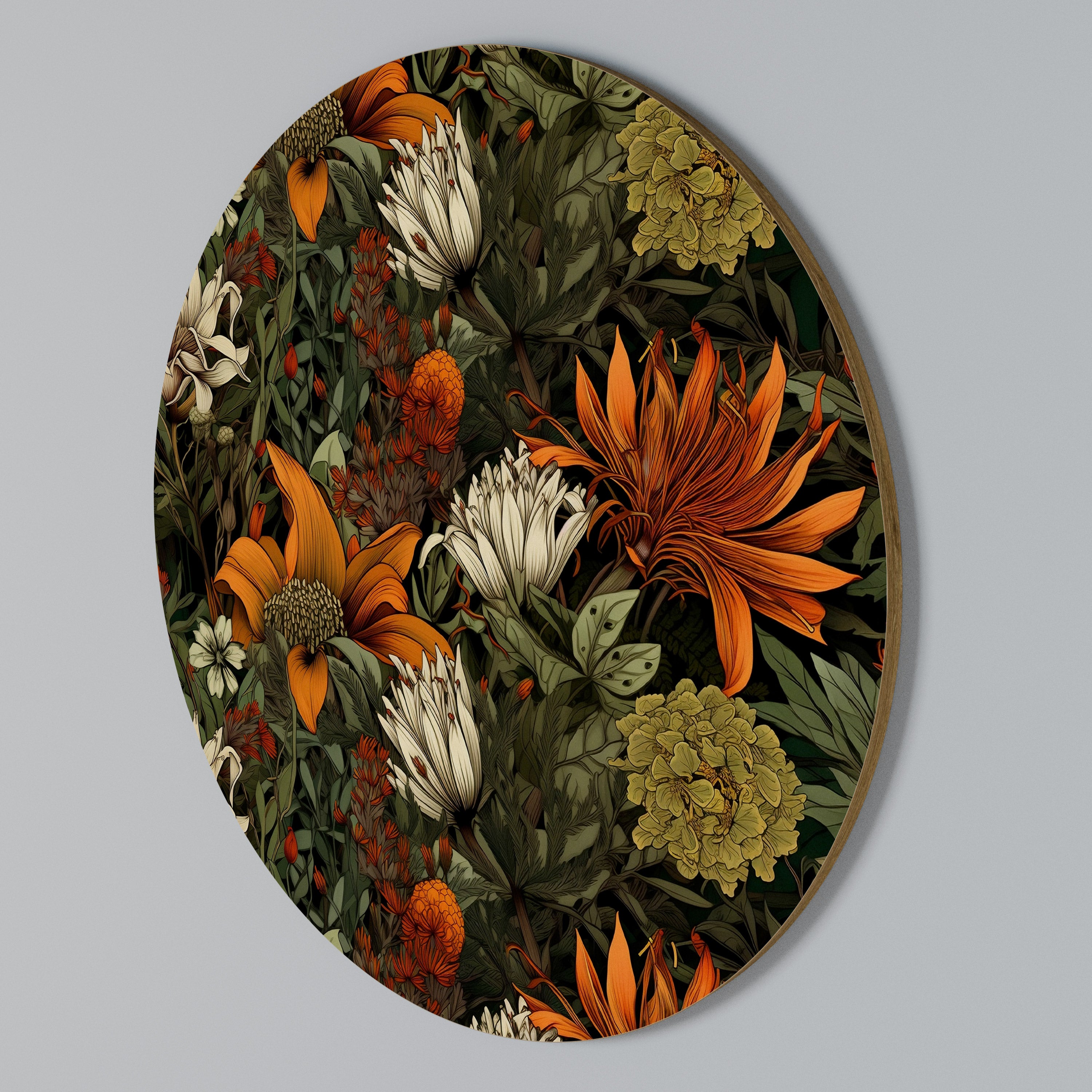 DAWN BLOOM Round Wall Art