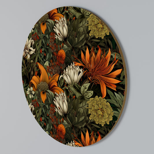 DAWN BLOOM Arte de pared redondo
