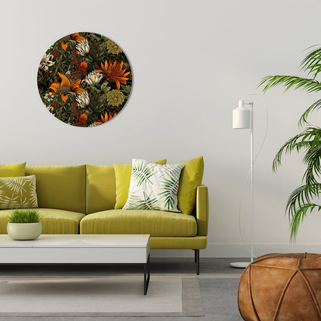 DAWN BLOOM Round Wall Art