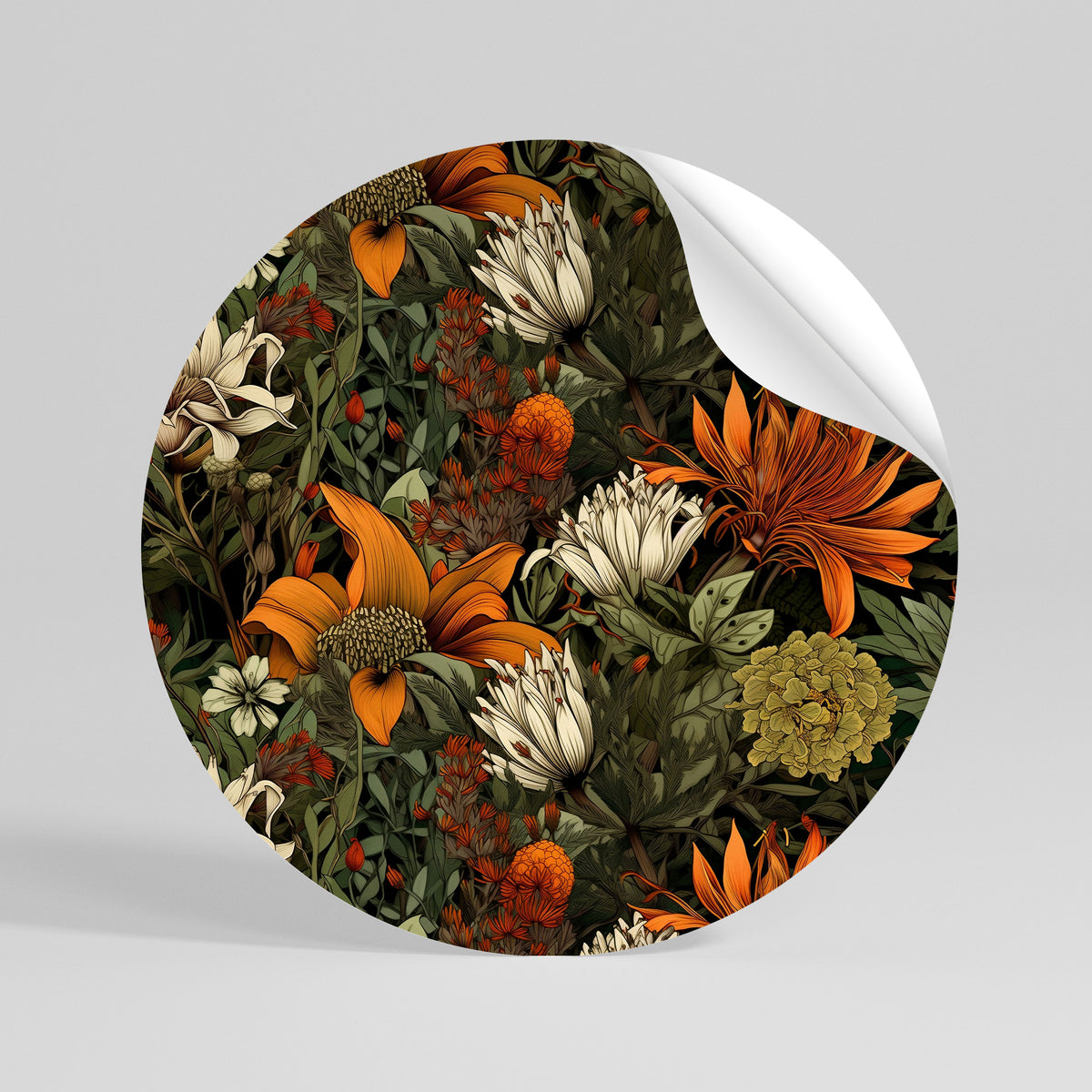 DAWN BLOOM Vinilo adhesivo redondo