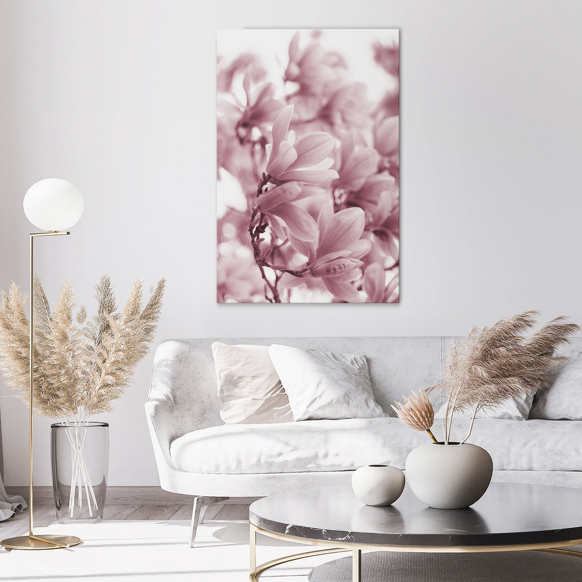 PINK BLOSSOM DREAM Cuadro en lienzo vertical