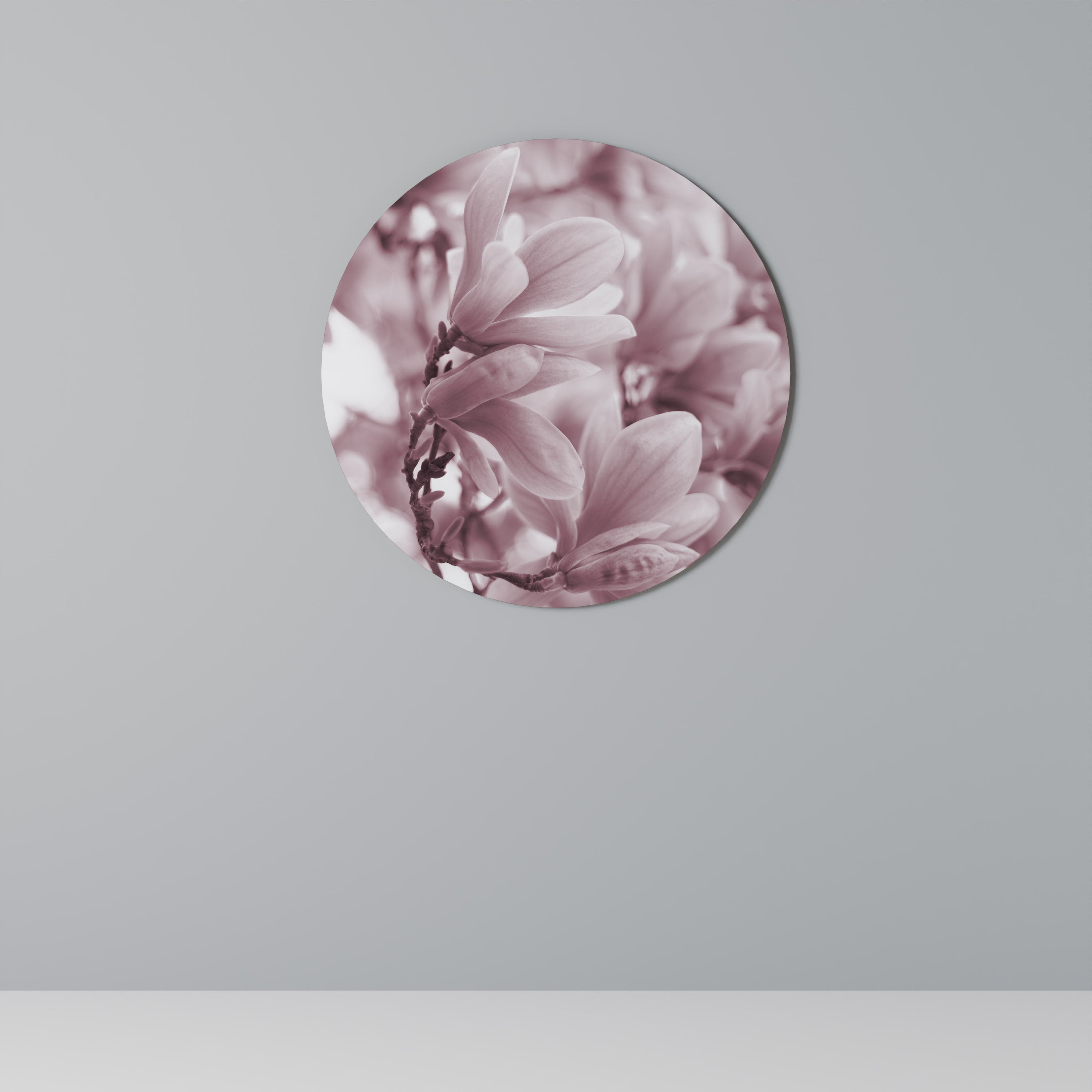 PINK BLOSSOM DREAM Round Wall Art