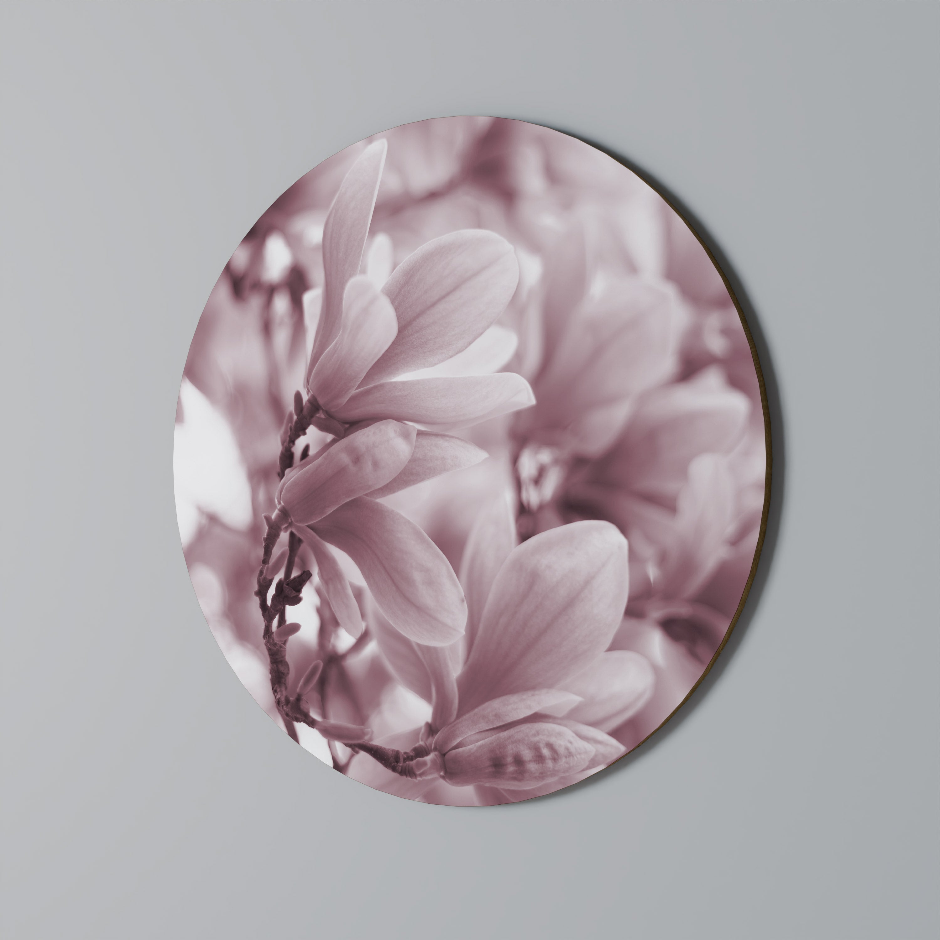 PINK BLOSSOM DREAM Round Wall Art