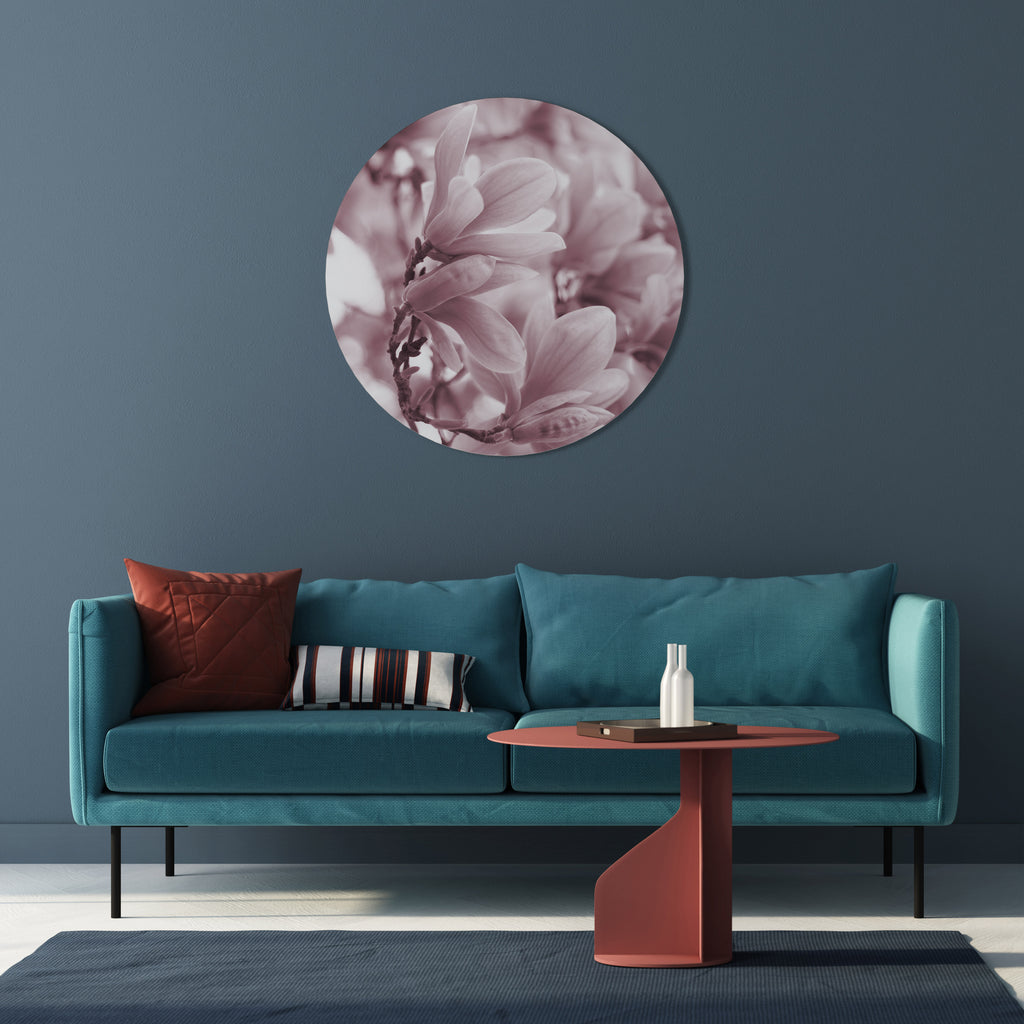 PINK BLOSSOM DREAM Round Wall Art