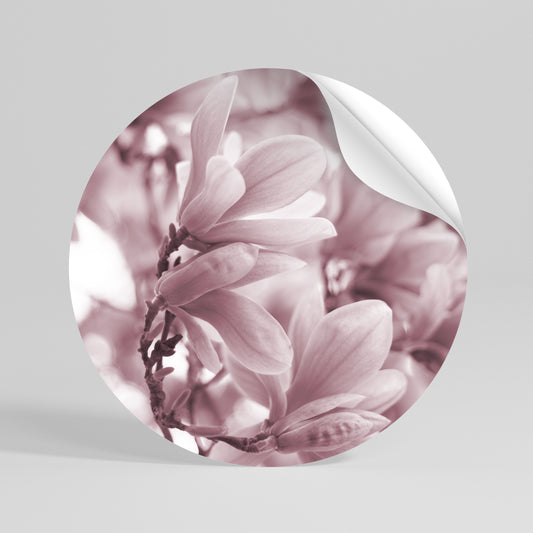 PINK BLOSSOM DREAM Vinilo adhesivo redondo