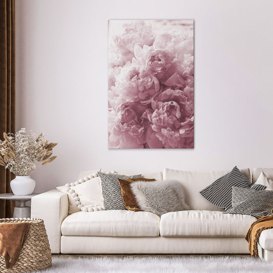 BLUSHED SERENITY Cuadro en lienzo vertical