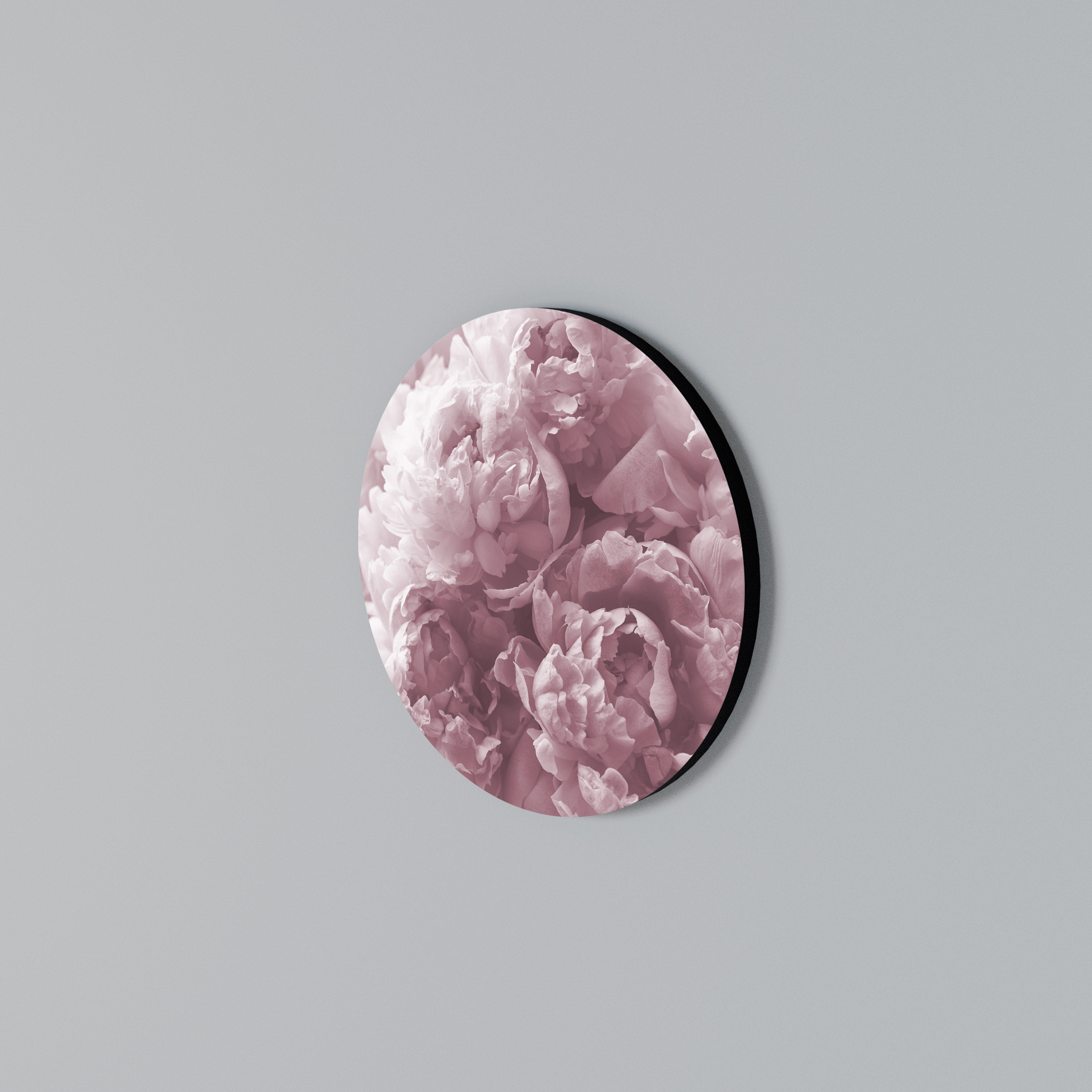 BLUSHED SERENITY Round Wall Art