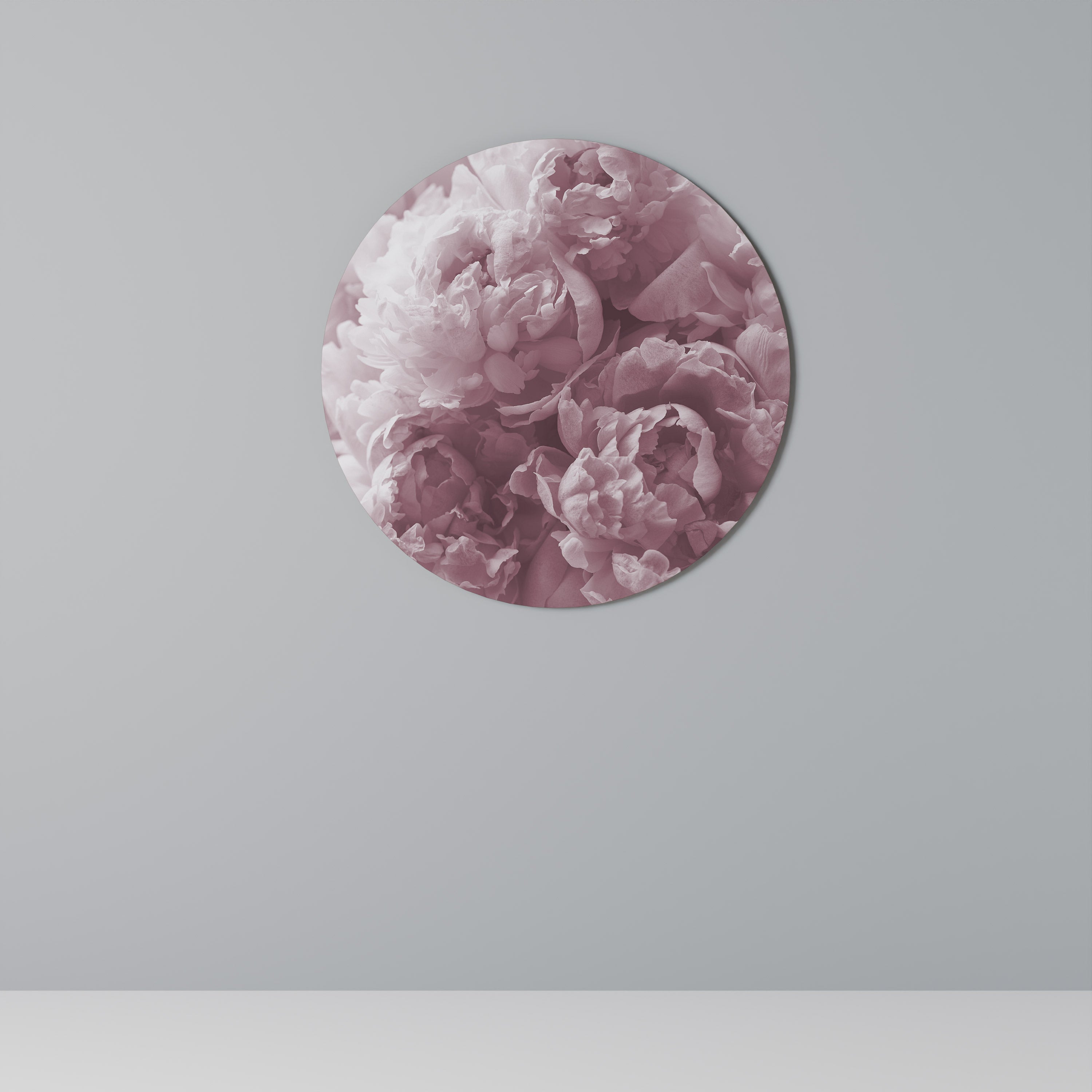 BLUSHED SERENITY Round Wall Art