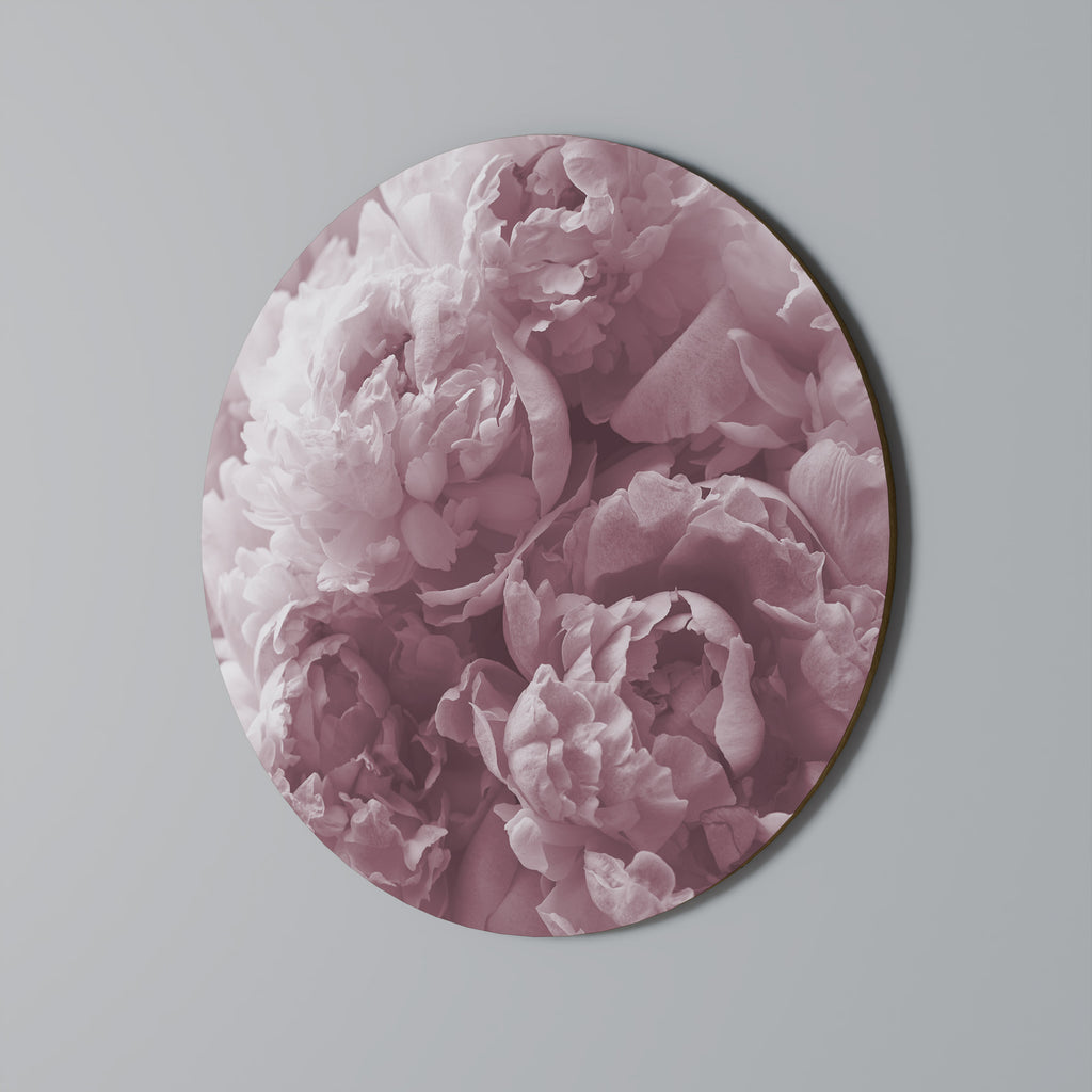 BLUSHED SERENITY Round Wall Art