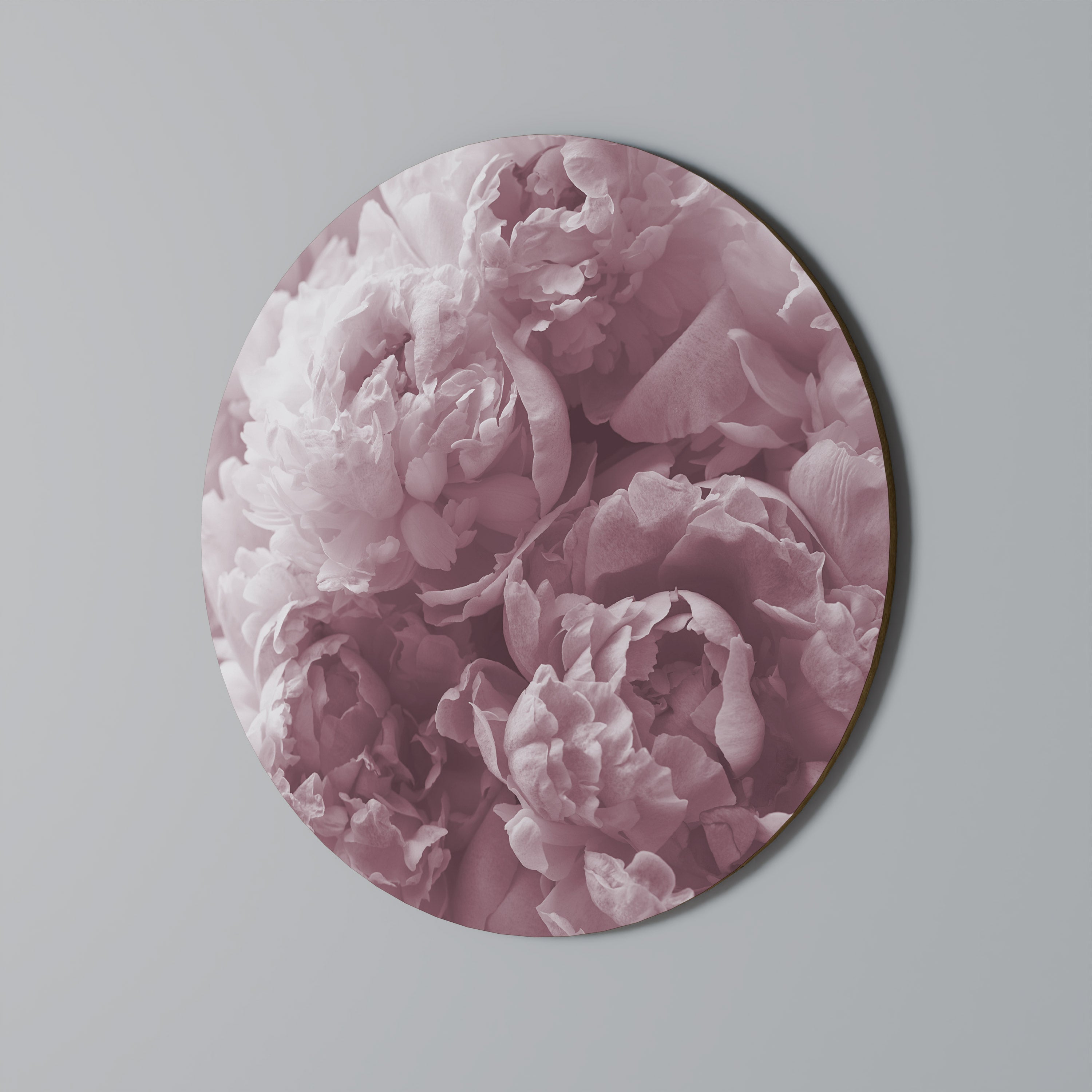 BLUSHED SERENITY Round Wall Art