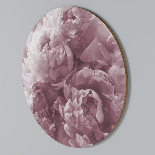 BLUSHED SERENITY Arte de pared redondo