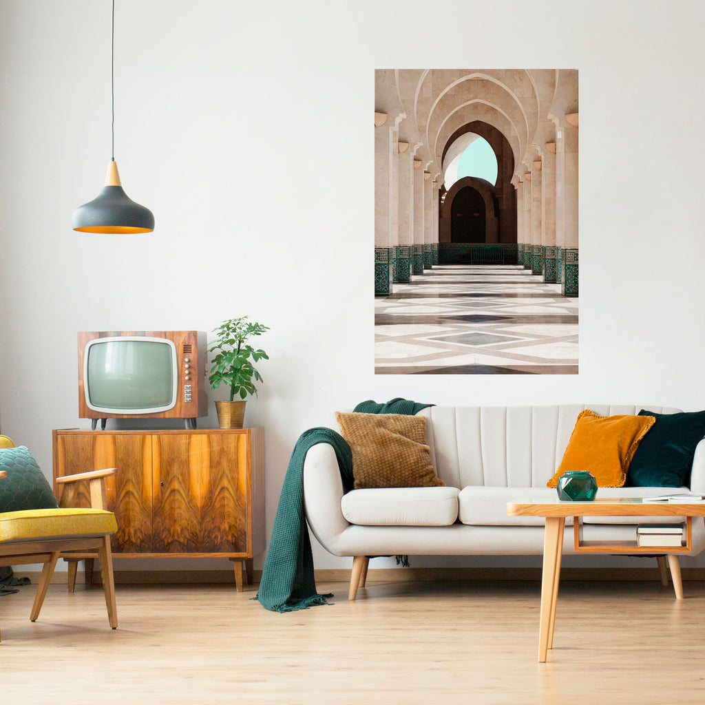 ARCHES OF SERENITY Peel and Stick Vertical Poster