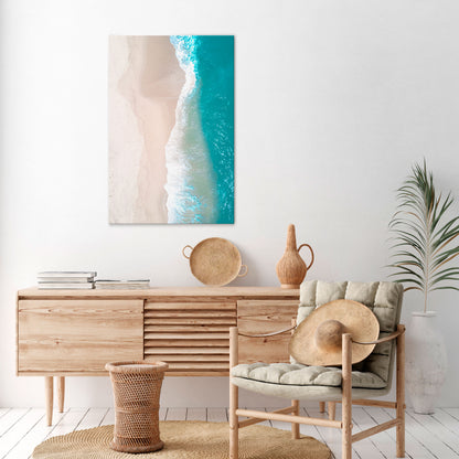 SAND AND SEA HARMONY Cuadro en lienzo vertical