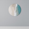 SAND AND SEA HARMONY Round Wall Art