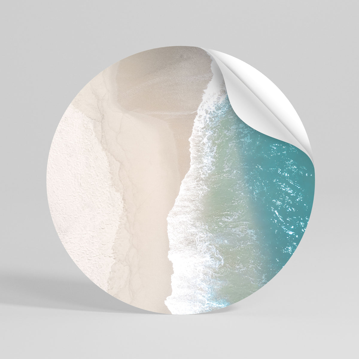 SAND AND SEA HARMONY Vinilo adhesivo redondo