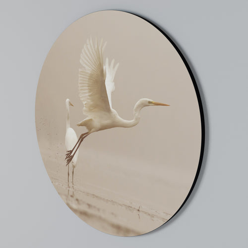 ELEGANT ASCENT Round Wall Art