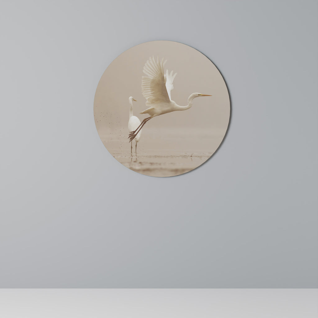 ELEGANT ASCENT Round Wall Art
