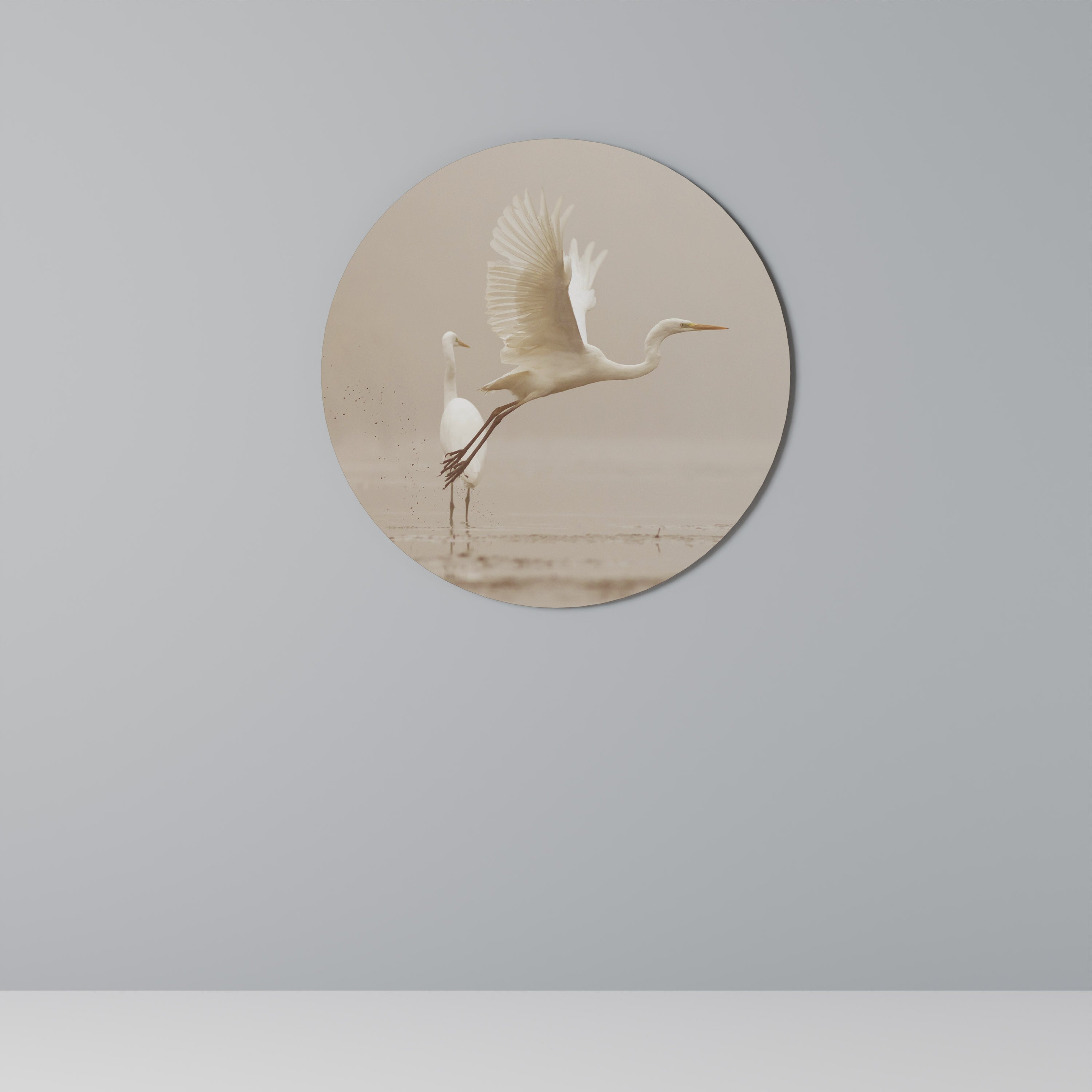 ELEGANT ASCENT Round Wall Art