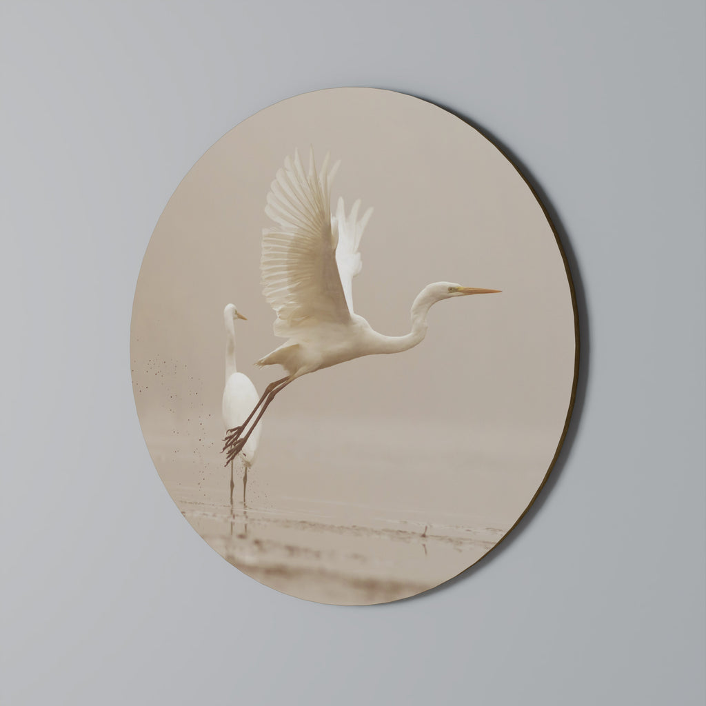 ELEGANT ASCENT Round Wall Art