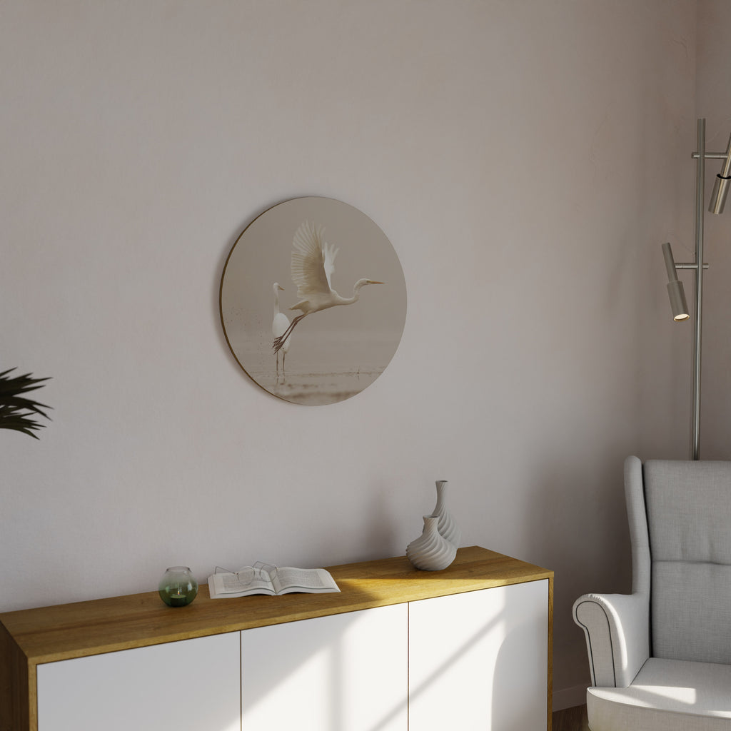 ELEGANT ASCENT Round Wall Art