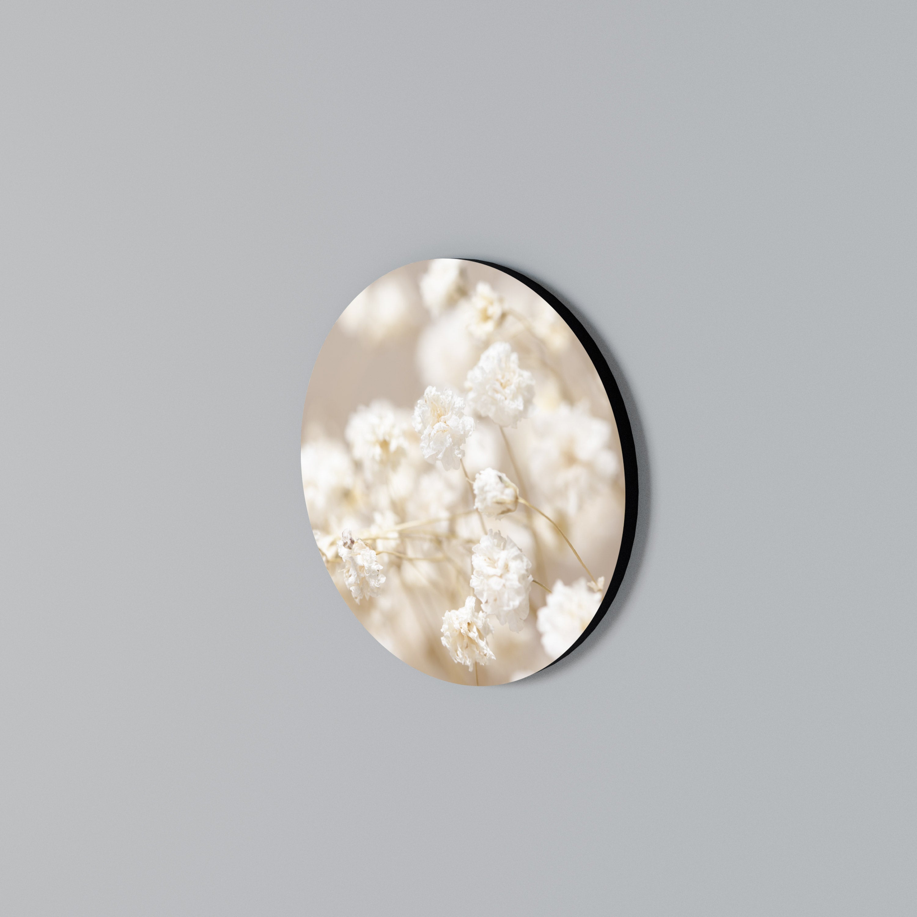 GHOSTLY BLOOM Round Wall Art