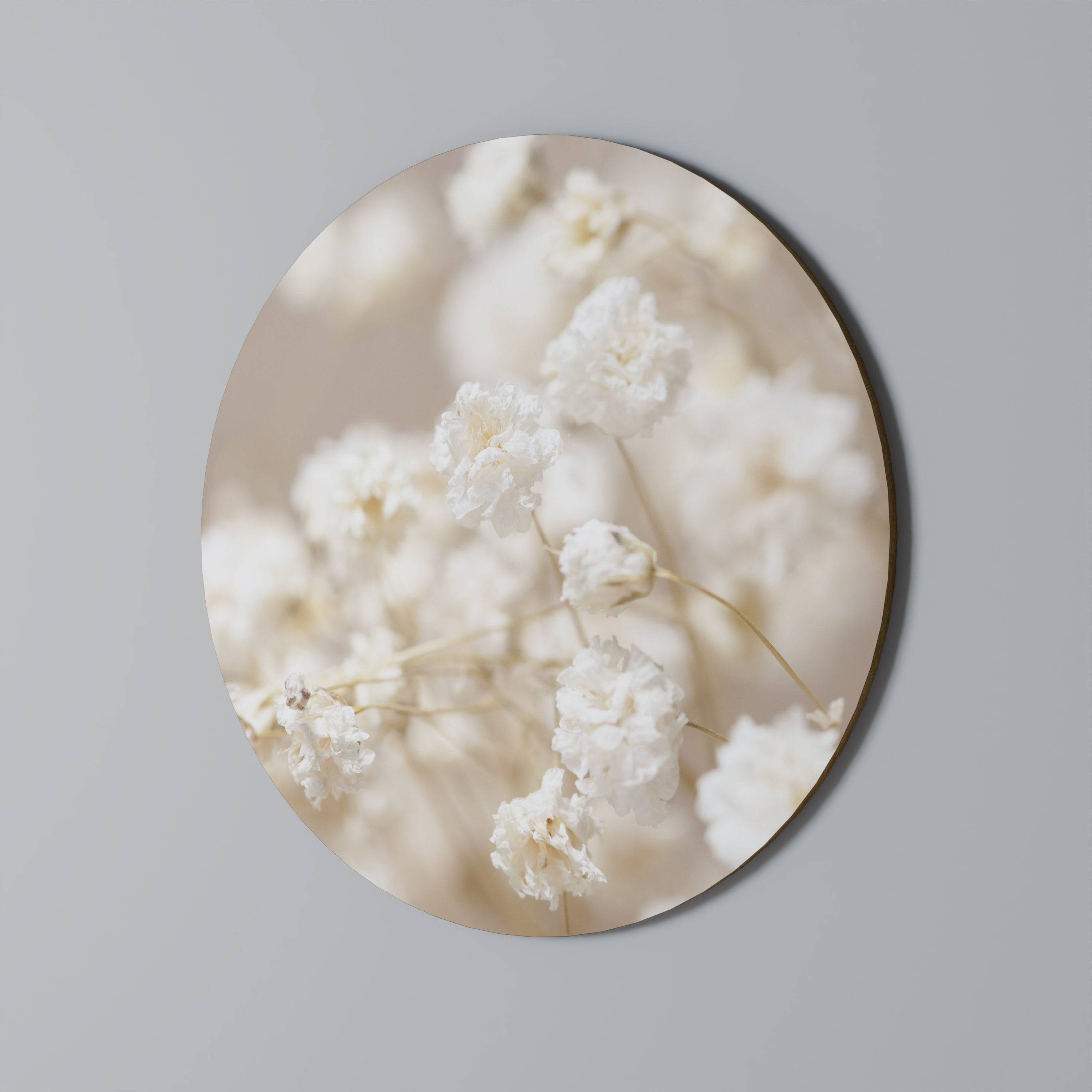 GHOSTLY BLOOM Round Wall Art