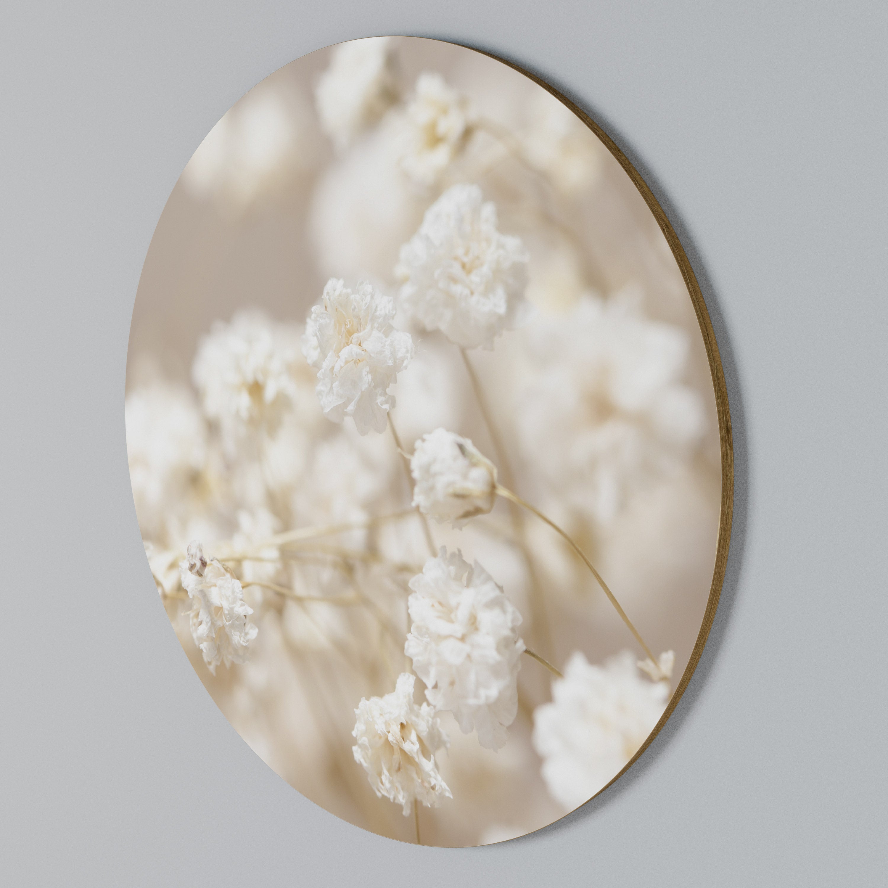 GHOSTLY BLOOM Round Wall Art