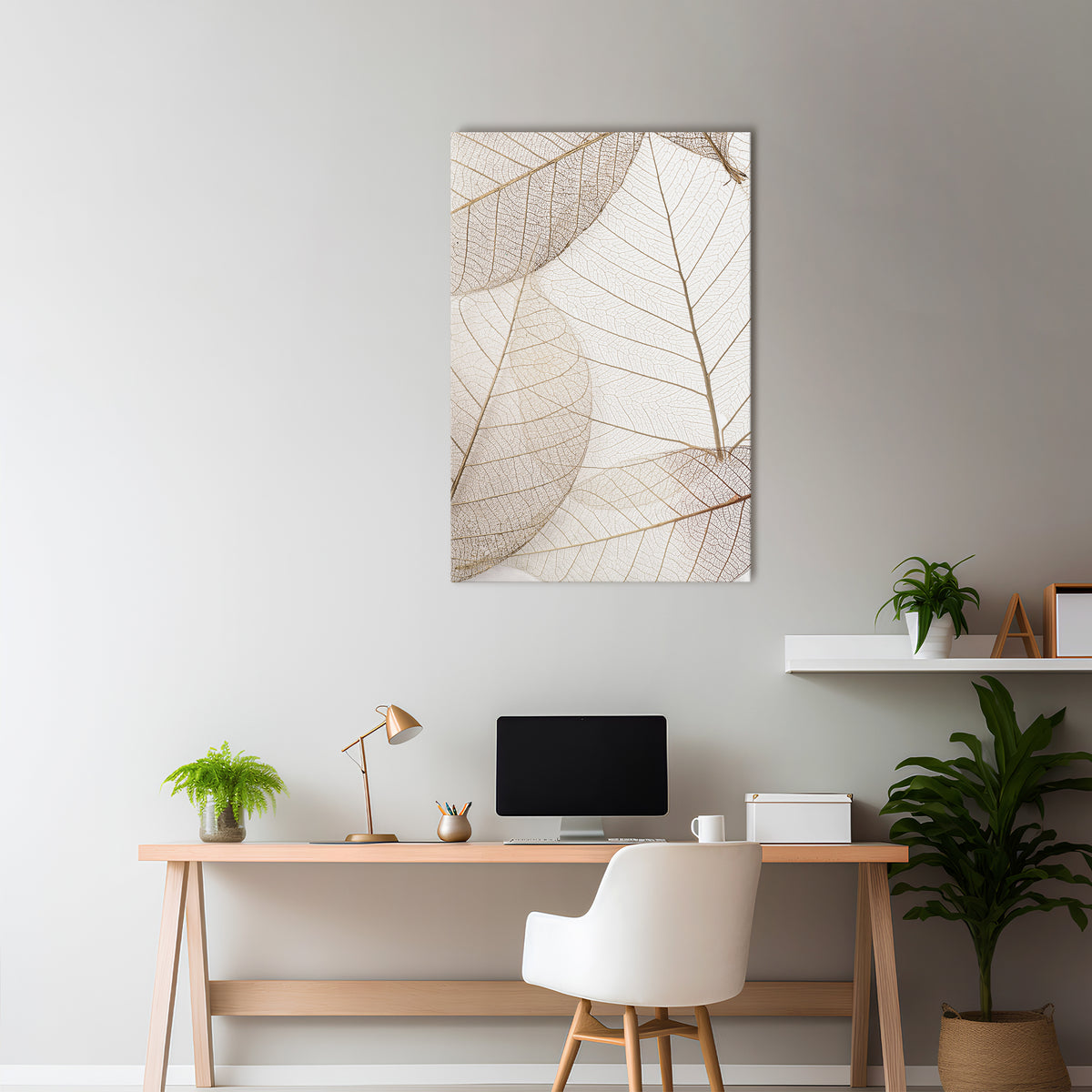 ETHEREAL VEINED GRACE Cuadro en lienzo vertical