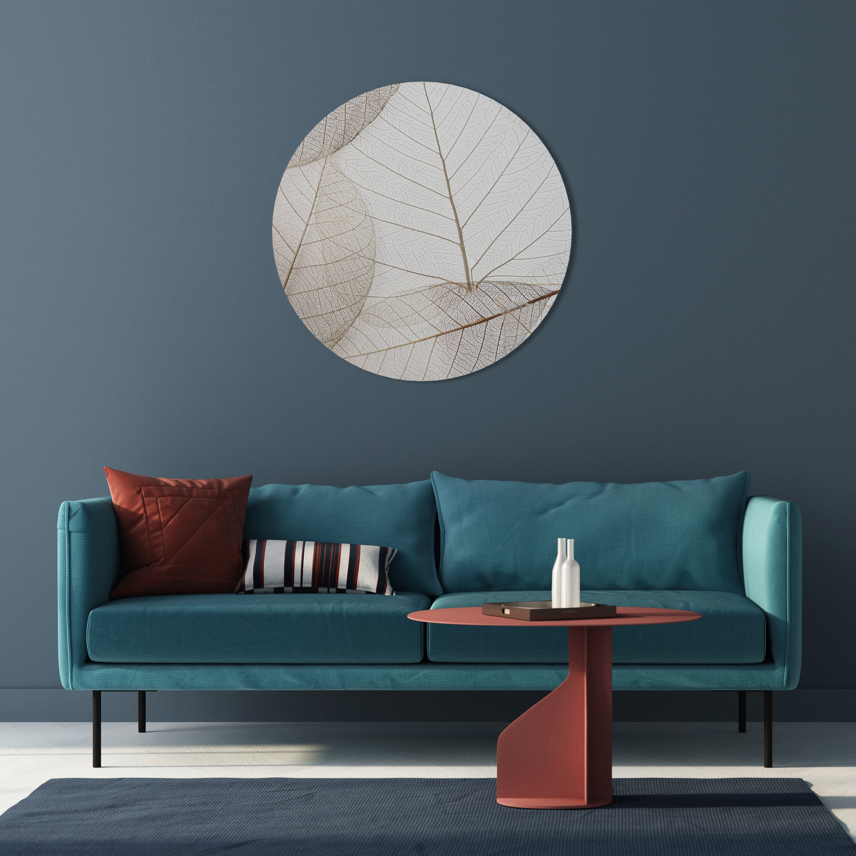 ETHEREAL VEINED GRACE Round Wall Art