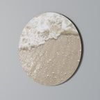 SHIMMERING SHORELINE Round Wall Art